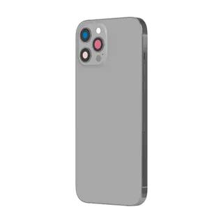 Pièce détachée AVIZAR + Vitre arrière iPhone 12 Pro Max Argent