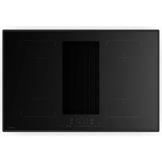 Plaque induction aspirante KLARSTEIN Velaire Flex avec hotte 80cm 8400W Noir