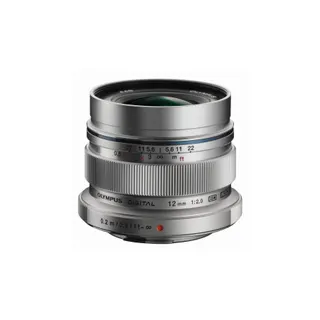 Objectif pour Hybride OLYMPUS 12mm f/2 silver M.Zuiko