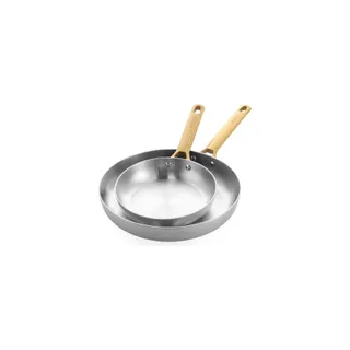 GREENPAN Set 2 poêles 20 et 28 cm inox triply-Pad