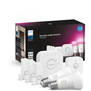 Alarme maison PHILIPS HUE Secure WCA détecteur et ampoules E27