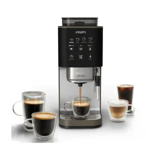 Expresso Broyeur KRUPS Coffee Crush Experience, Machine à café à grains ultra compacte SA403BE0