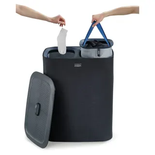 Panier à linge JOSEPH JOSEPH 90 litres noir