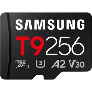 Carte Micro SD SAMSUNG T9 256G U3 V30 A2 Classe 10
