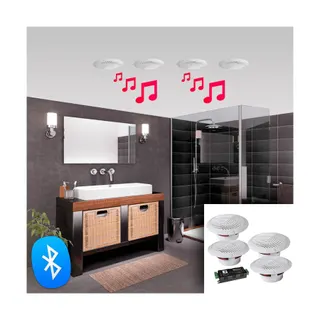 Enceinte encastrable E-AUDIO Kit 4 Haut-parleurs 160W étanches E-AUDI