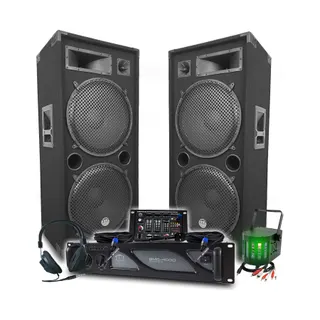 Pack sono BM SONIC Pack Sono DJ BM SONIC Ampli 4000W, Paire