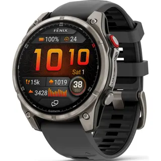 Montre sport GARMIN Fenix 8 Pro Multisports GPS AMOLED IP6X BT Wi-Fi 47 mm Gris / Noir