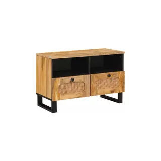 Meuble TV HELLOSHOP26 Meuble TV rectangulaire moderne avec 2 t