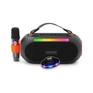 Enceinte nomade LEDWOOD COSMO80 80W Karaoke Portable LED IPX4 Mi