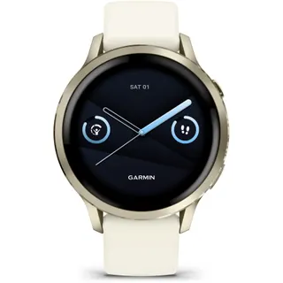 Montre sport GARMIN Venu 4 Sport et santé GPS AMOLED BT Wi-Fi 41 mm Gris / Beige