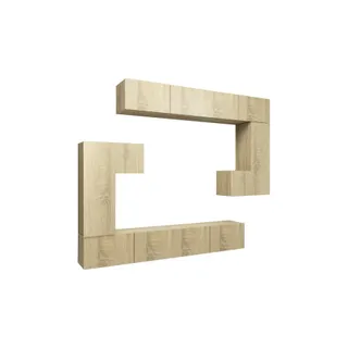Meuble TV HELLOSHOP26 Ensemble de meubles armoire buffet TV té