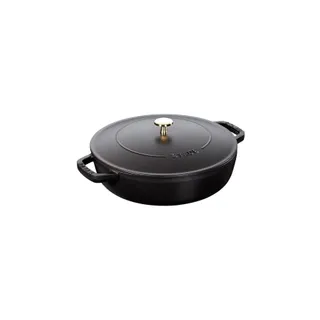 Sauteuse STAUB Chistera 24cm noir mat