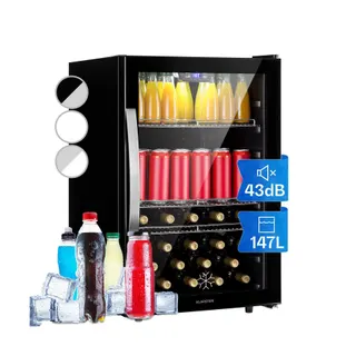 Réfrigérateur 1 porte KLARSTEIN Beersafe 5XL 148L 3 clayettes Noir