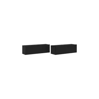 Meuble TV HELLOSHOP26 Lot de 2 meubles TV muraux modernes 100