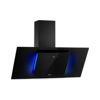 Hotte décorative murale inclinée KLARSTEIN Eleonora 90 cm 420 m³/h CEE A++ noir