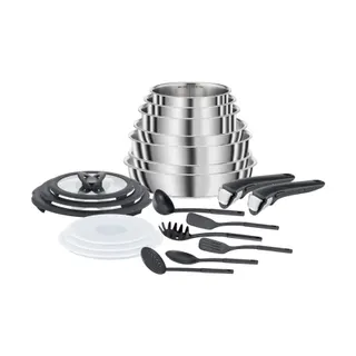 Batterie de cuisine SEB compact inox 20 pieces