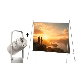 Vidéoprojecteur portable XGIMI Vibe One + écran de projection nomade