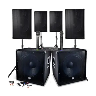 Pack sono BM SONIC BMS1812 KIT DJ 4800W Bluetooth Micros