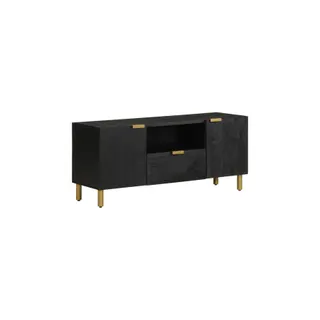 Meuble TV HELLOSHOP26 Meuble TV avec rangement pratique 105 x