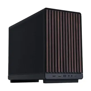 Boitier PC LIAN LI A3-mATX (Noir/Bois foncé)