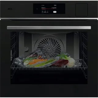 Four encastrable fonction vapeur AEG TP8SB731AT - Chaleur tournante - Combiné vapeur - Hydrolyse - Porte froide - noir Matt