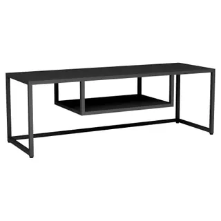 Meuble TV HELLOSHOP26 Meuble TV en métal 120 x 40 x 40 cm noir