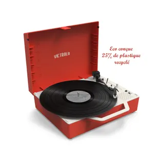 Platine vinyle VICTROLA RE-SPIN Rouge