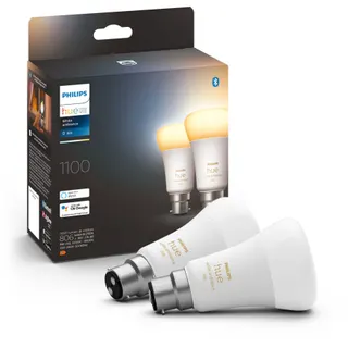 Ampoule LED connectée PHILIPS White Ambiance B22 75W x2