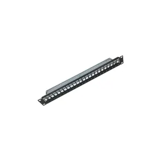 Accessoire rack KIMEX Panneau de Brassage 1U 24 Ports Vide
