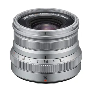 Objectif pour Hybride FUJIFILM XF16mm F2.8 R WR Silver