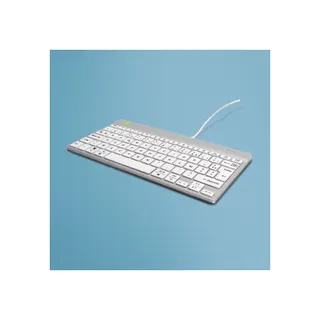Clavier filaire R-GO-TOOLS Clavier ergonomique, FR, blanc