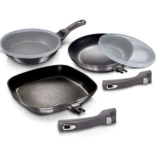 Batterie de cuisine BERLINGER HAUS Carbon Pro Set 2 Poêles, Grill Induction