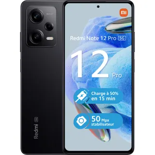Smartphone XIAOMI Redmi Note 12 Pro Noir 5G Reconditionné