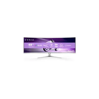Ecran PC Gamer PHILIPS Evnia 49M2C8900L 49" Incurvé QHD 144Hz QD-OLED HDR 400 HDMI 2.1 Ambiglow