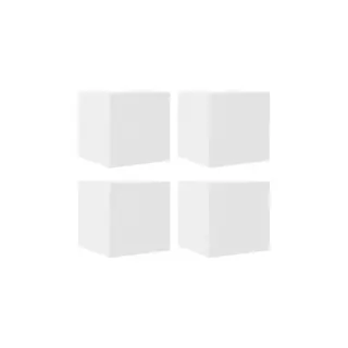 Meuble TV HELLOSHOP26 Lot de 4 meubles TV muraux design tendan