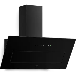 Hotte décorative murale inclinée KLARSTEIN SleekAir élégante 720 m³/h 90 cm Noir