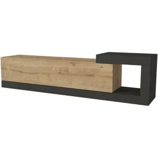 Meuble TV HELLOSHOP26 Meuble TV mural 150 x 30 x 39 cm effet c