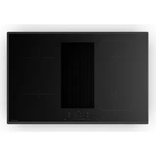 Plaque induction aspirante KLARSTEIN Velaire hotte intégrée 80cm 8400W Noir