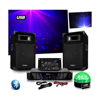 Pack sono IBIZA Pack Sono DJ300 ampli + enceintes 500W +