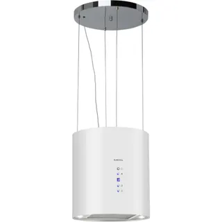 Hotte décorative îlot KLARSTEIN Barett îlot Ø 35cm 558 m³/h LED blanc