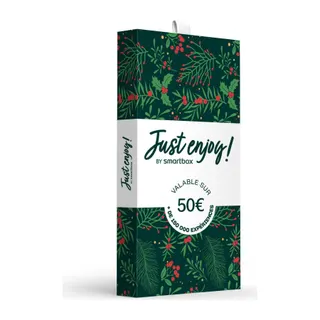 Coffret cadeau SMARTBOX Carte cadeau Just enjoy ! Noël - 50 €