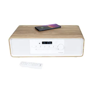 Chaîne HiFi THOMSON MIC301IBT Bluetooth 60W CD USB FM Blanc