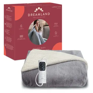 Couverture chauffante DREAMLAND PYJAMA DAYS SHERPA ET VELOURS 6T 160X120