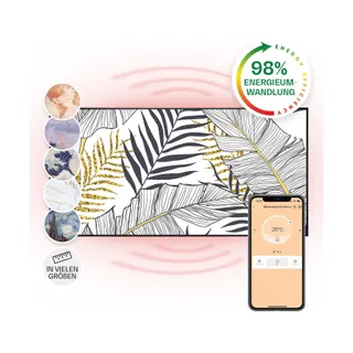 Chauffage électrique KLARSTEIN Wonderwall Air Art feuille 120x60cm 700W
