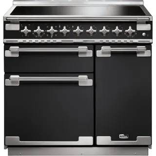 Piano de cuisson induction FALCON ELISE 90 CHARBON Mat satiné NICKEL