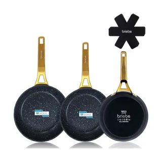 Batterie de cuisine BRIEBE Set 3 Poêles FP1145 Induction 18-20-24cm