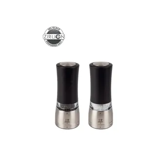 Duo moulins à poivre et sel PEUGEOT Daman Electric Métal Noir Irisé 16cm