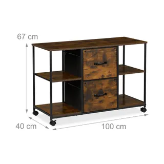 Armoire HELLOSHOP26 Caisson mobile à roulettes pratique bure