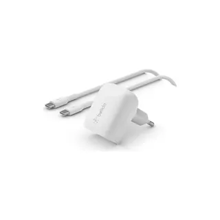 Chargeur USB C BELKIN USB-C 20W avec USB-C USB-C 1.2m Ultra Ra