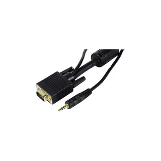 Câble VGA KOMELEC Câble VGA + audio 10m noir